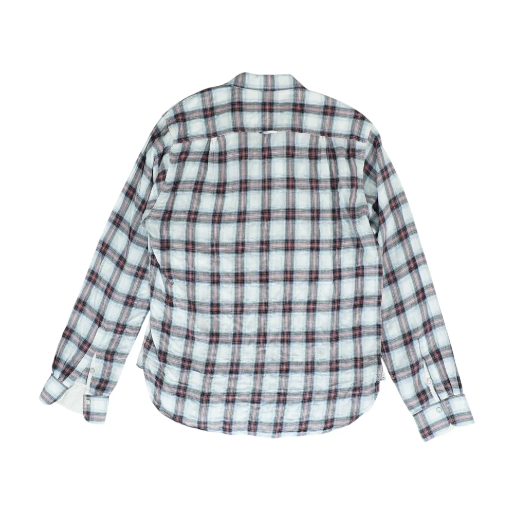 Beige Plaid Long Sleeve Button Down - Image 2
