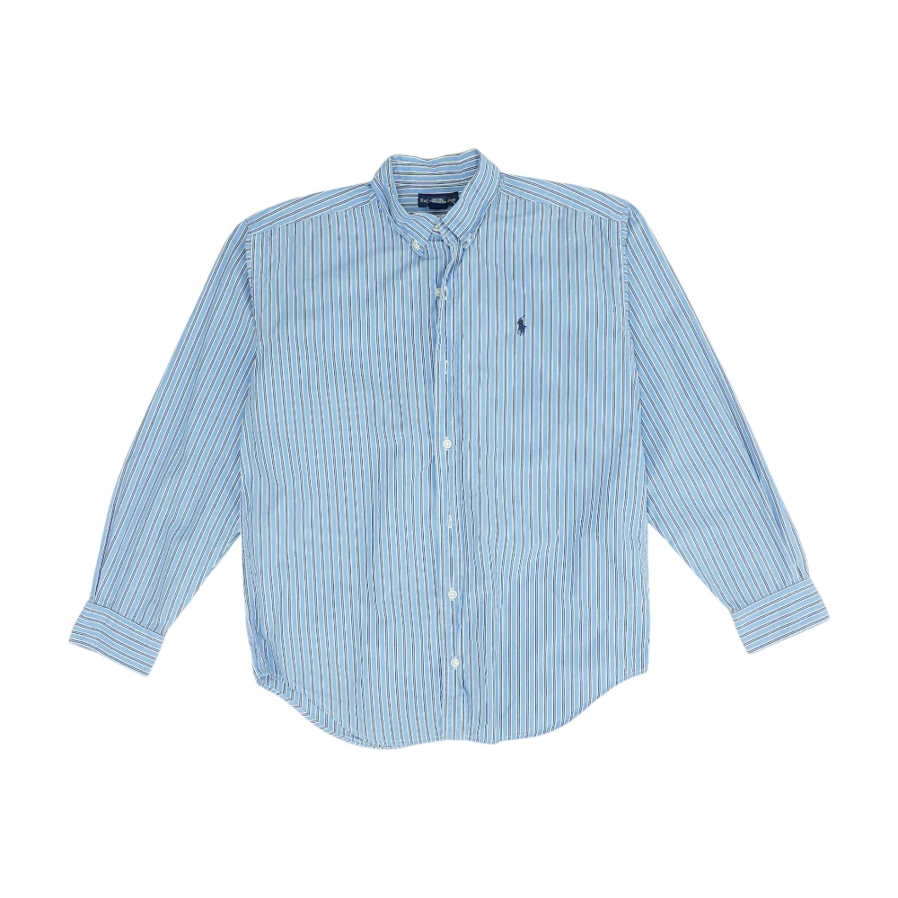 Blue Striped Long Sleeve Button Down
