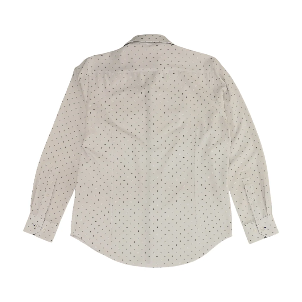 White Print Long Sleeve Button Down - Image 2