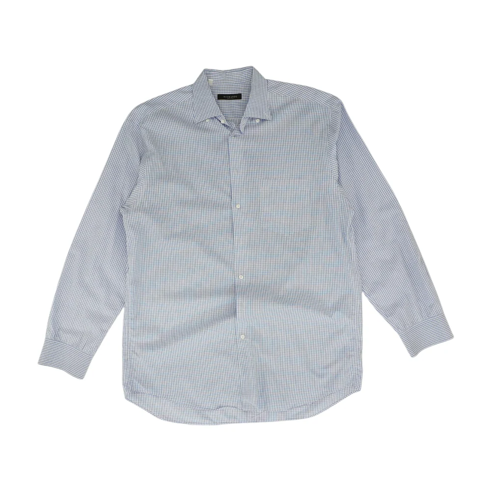 White Check Long Sleeve Button Down