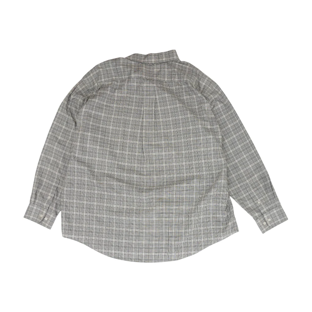 Gray Plaid Long Sleeve Button Down - Image 2