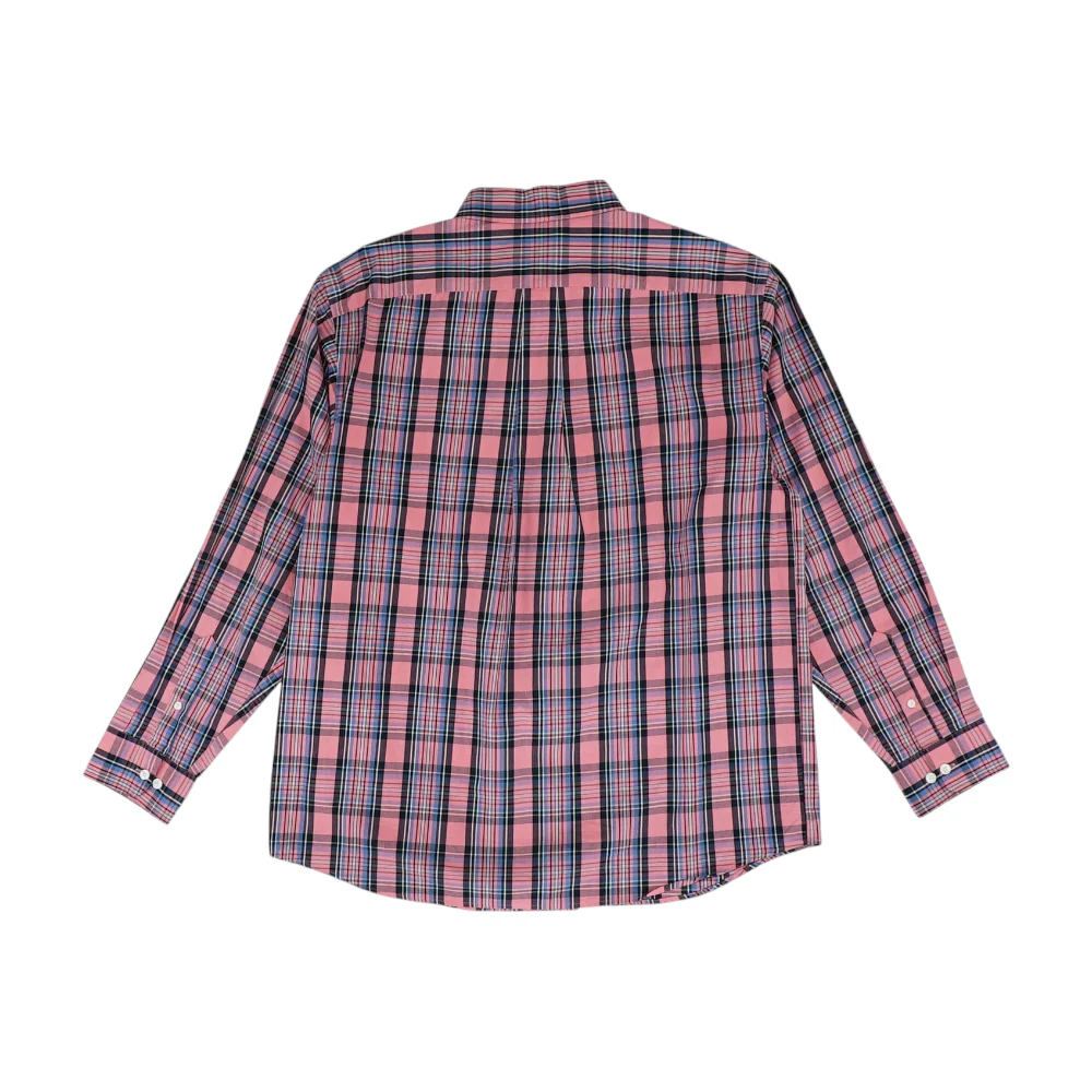 Pink Plaid Long Sleeve Button Down - Image 2
