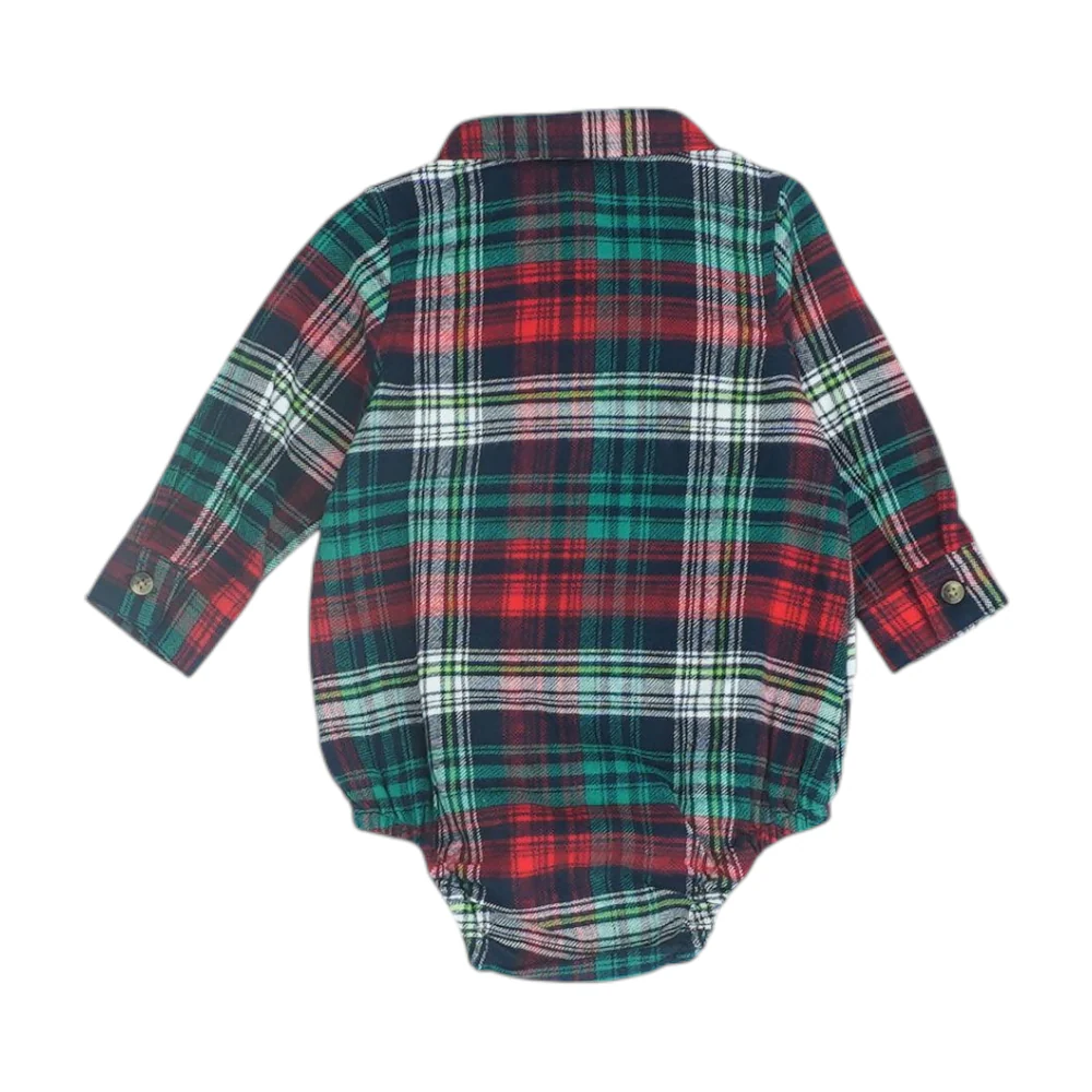 Red Plaid Long Sleeve Button Down - Image 2