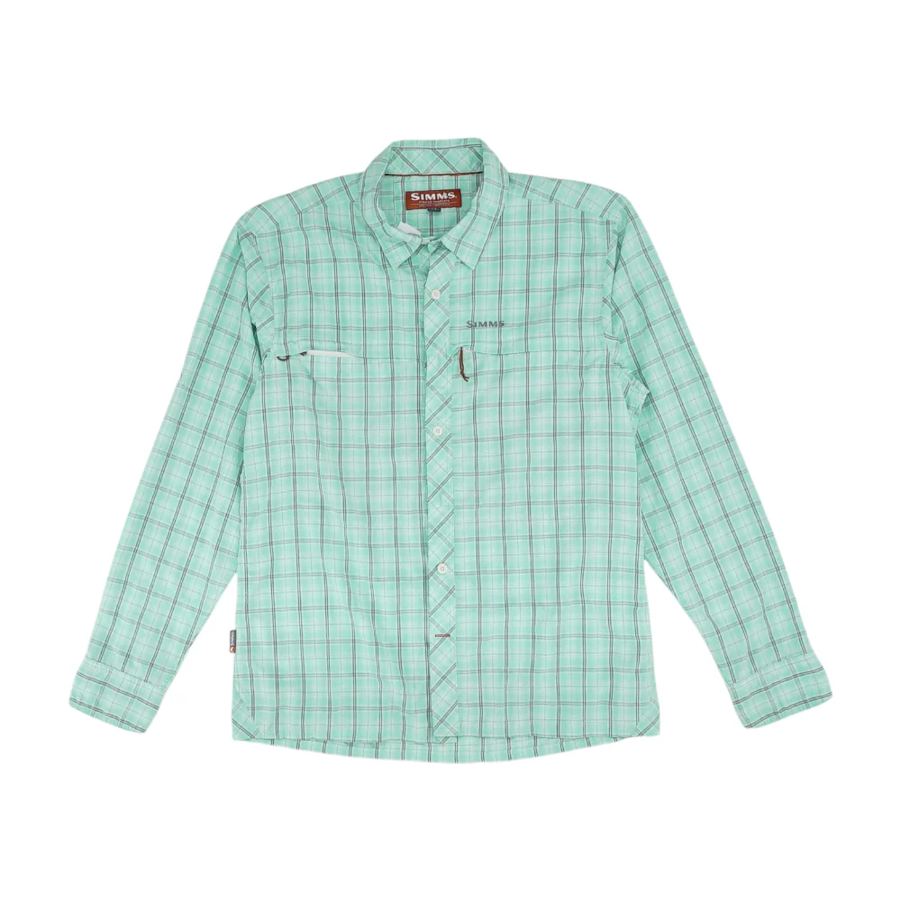 Green Plaid Outdoor Button Down