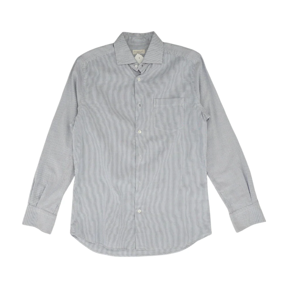 Blue Striped Long Sleeve Button Down