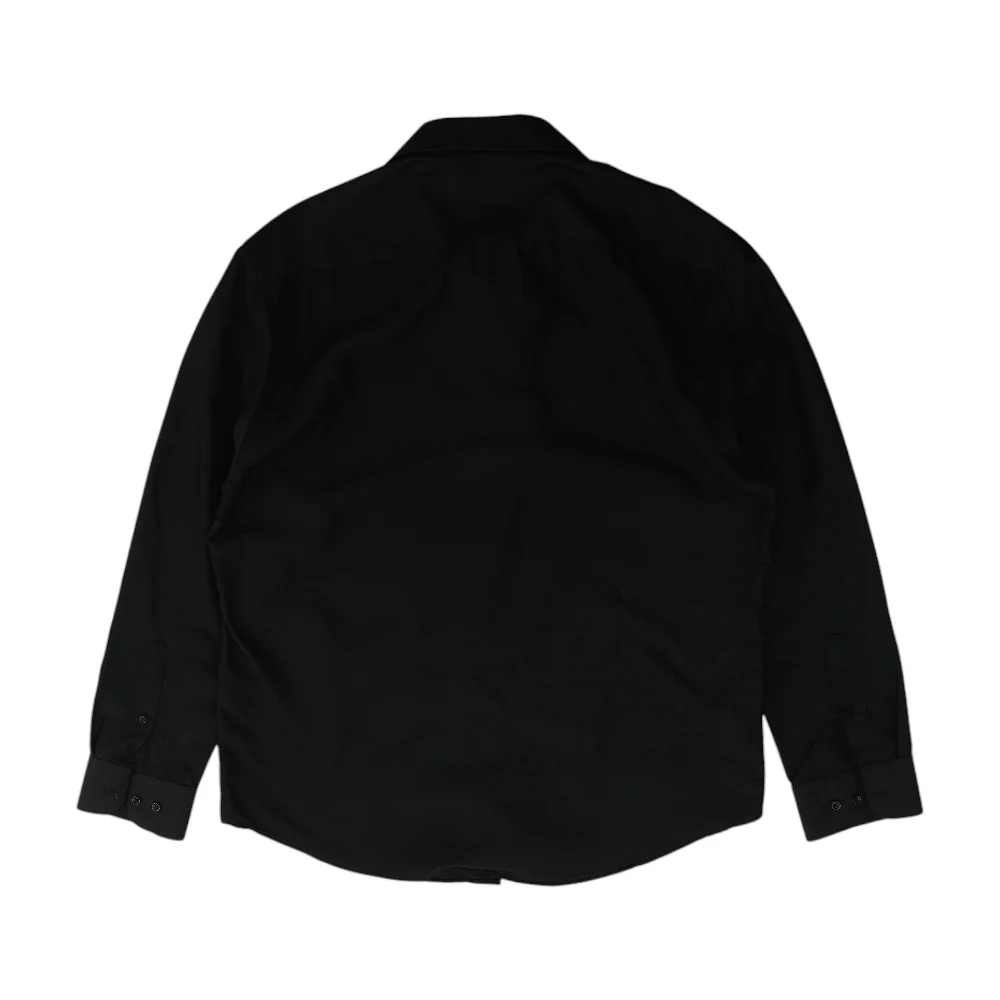 Black Solid Long Sleeve Button Down - Image 2