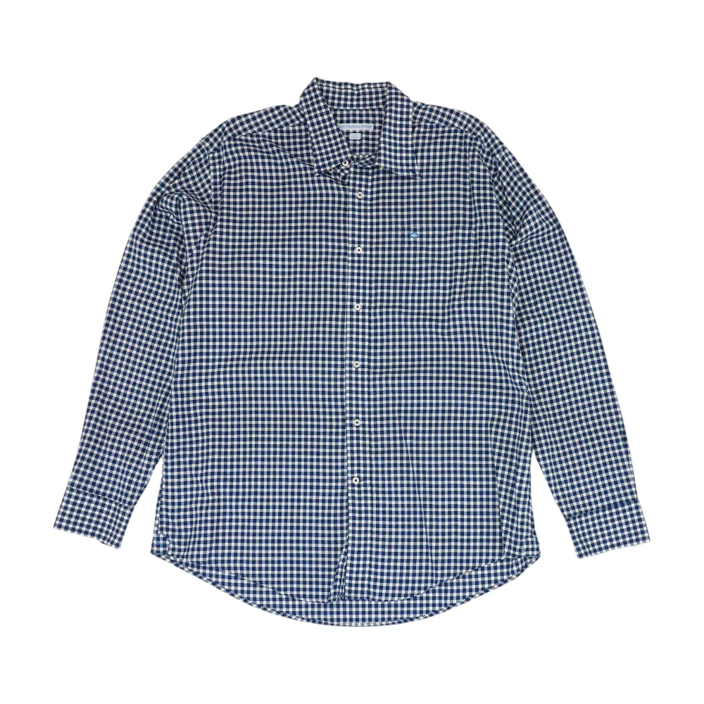 Blue Check Long Sleeve Button Down