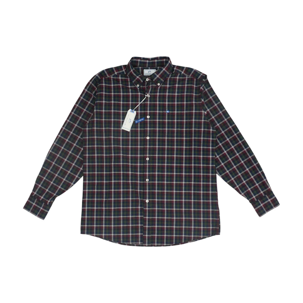 Multi Plaid Long Sleeve Button Down
