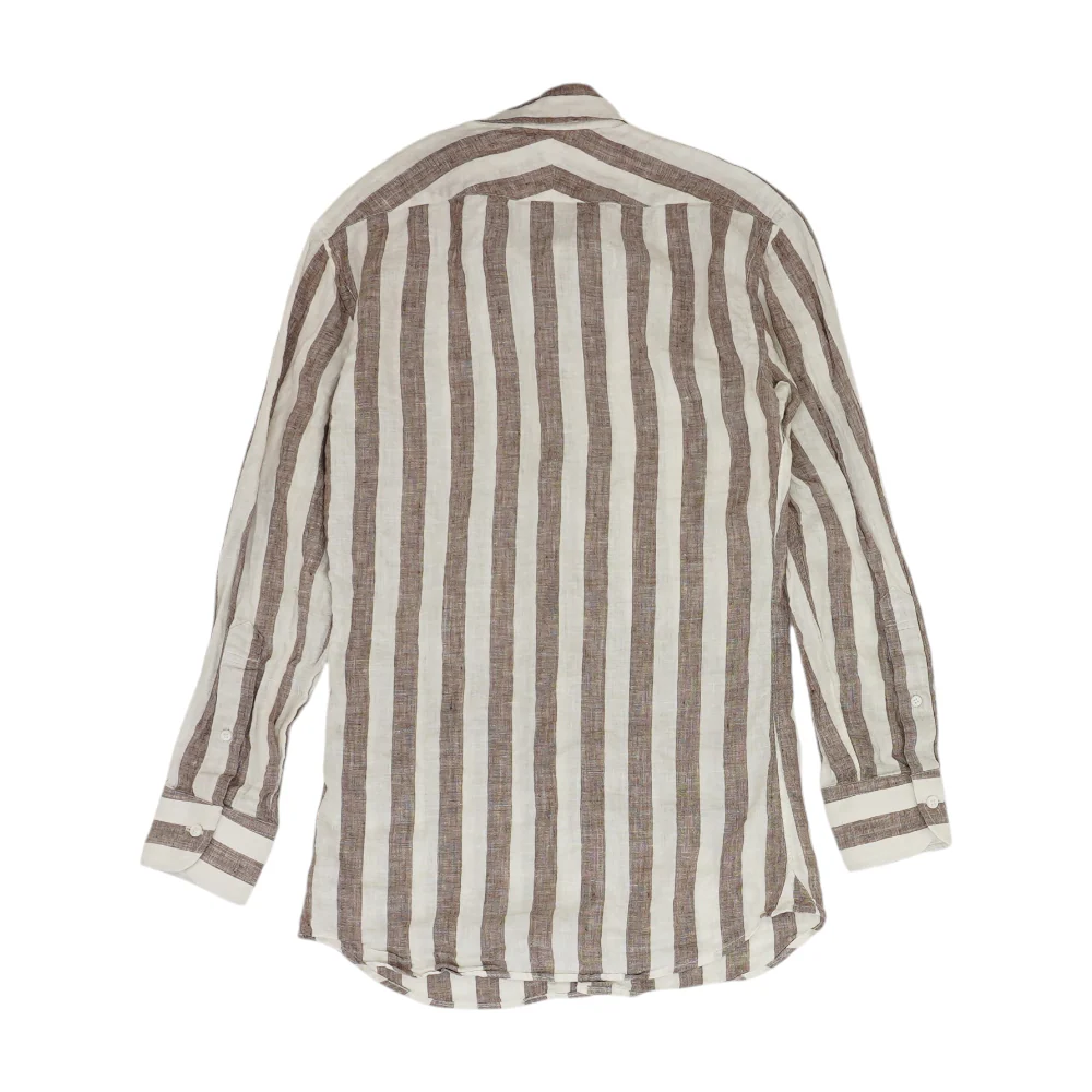 White Striped Long Sleeve Button Down - Image 2