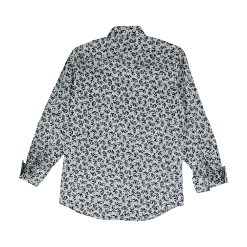 Gray Paisley Long Sleeve Button Down - Image 2