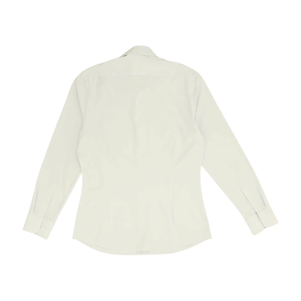 Blue Solid Long Sleeve Button Down - Image 2