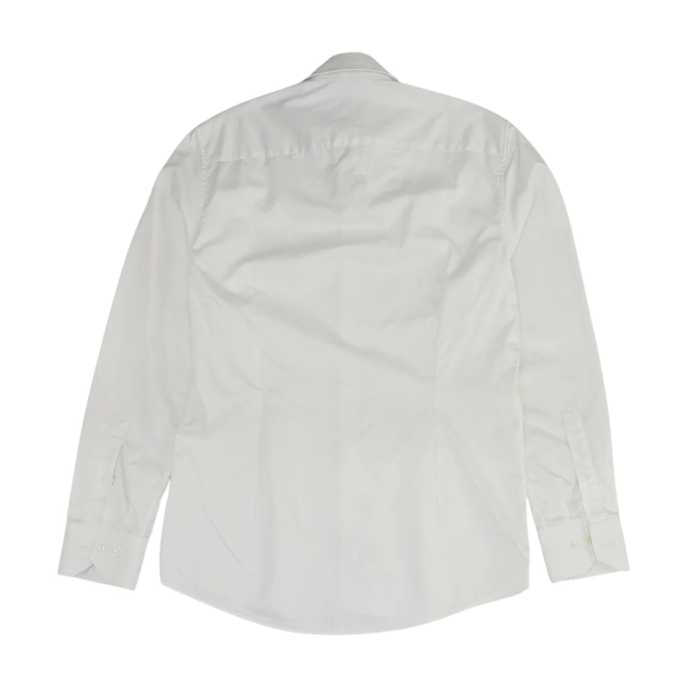 White Solid Long Sleeve Button Down - Image 2
