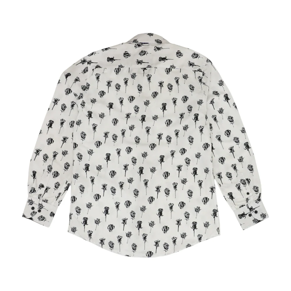 White Floral Long Sleeve Button Down - Image 2