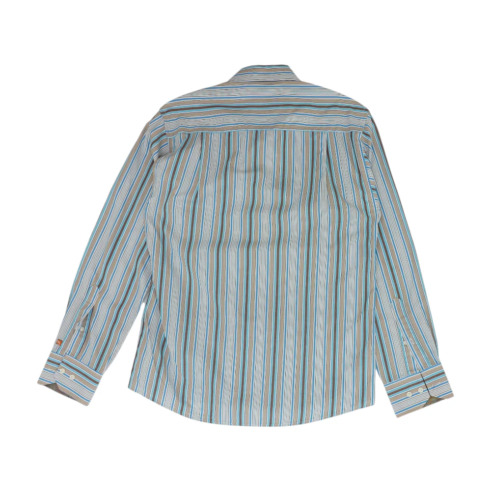Brown Striped Long Sleeve Button Down - Image 2