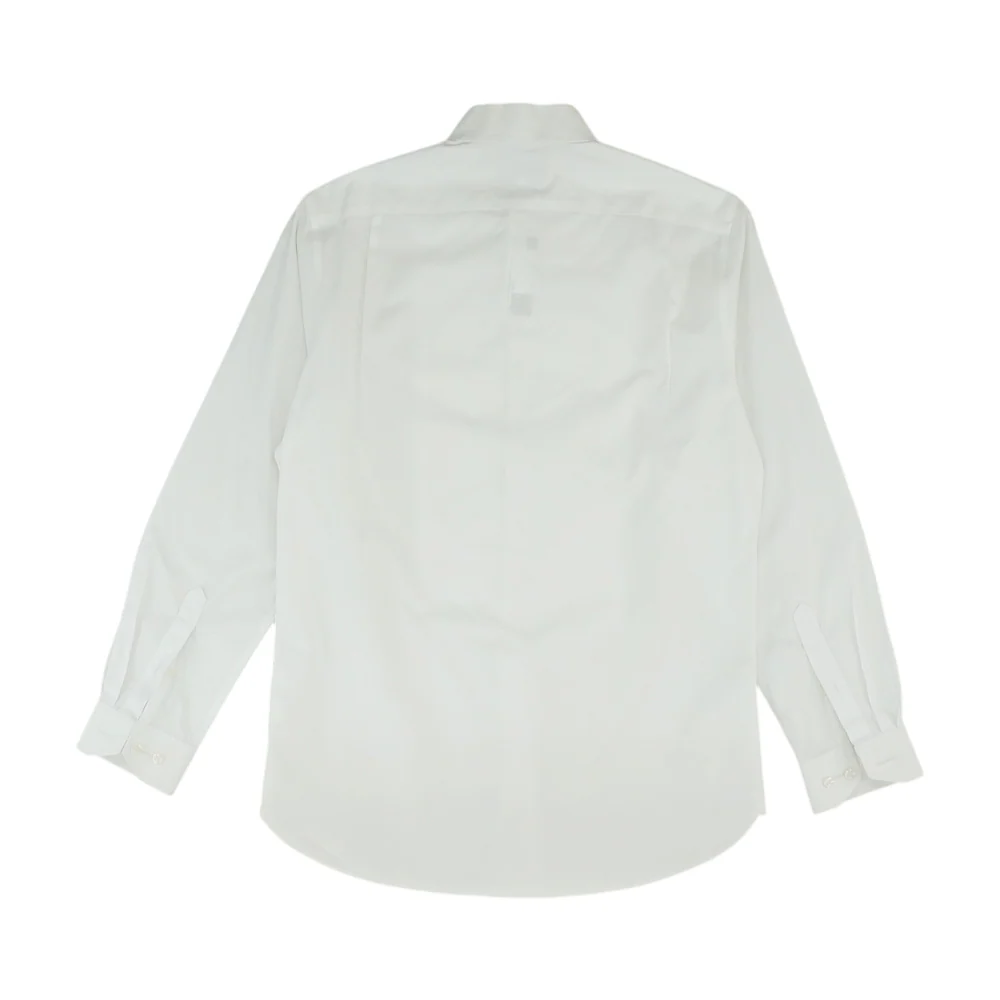 White Solid Long Sleeve Button Down - Image 2