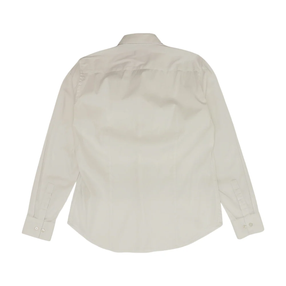 White Solid Long Sleeve Button Down - Image 2