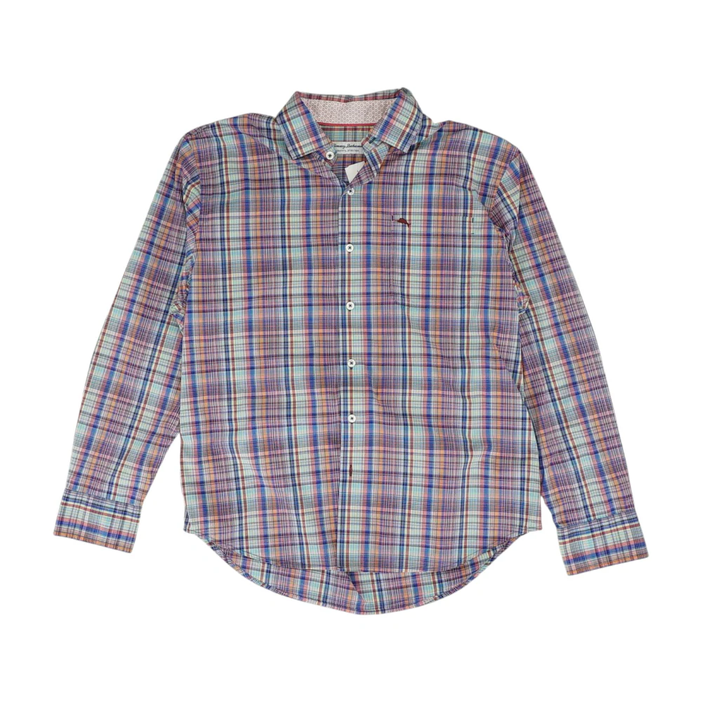 Multi Plaid Long Sleeve Button Down