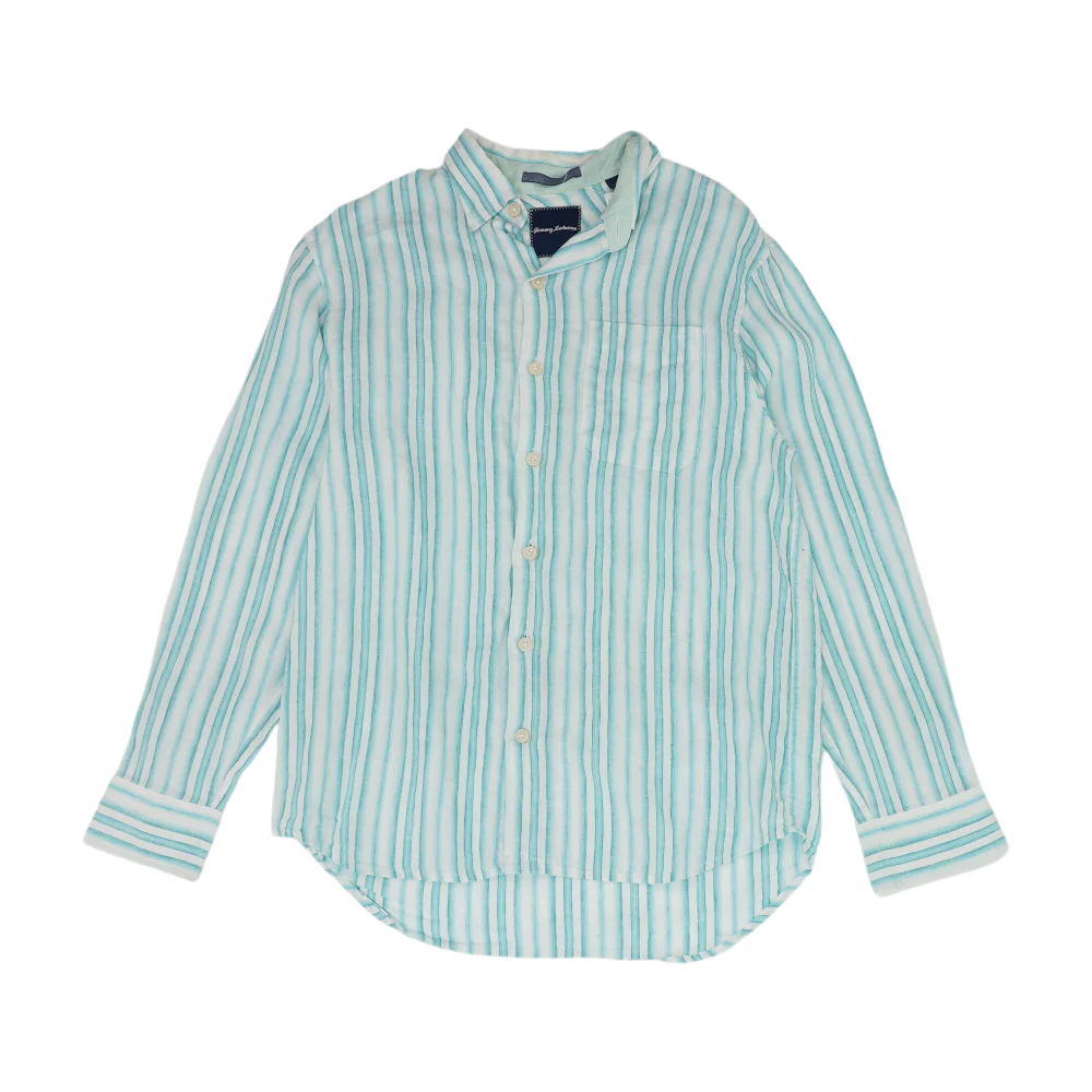 Blue Striped Long Sleeve Button Down