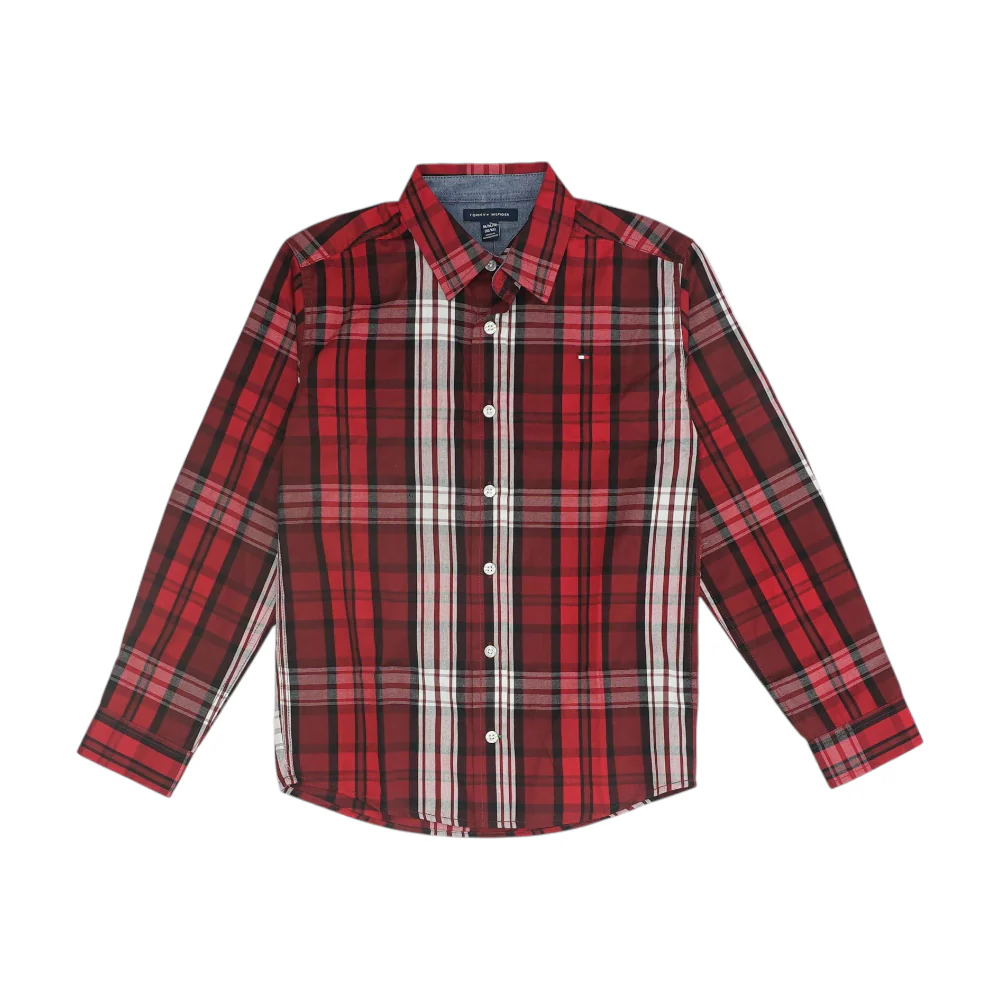 Red Plaid Long Sleeve Button Down - Image 3