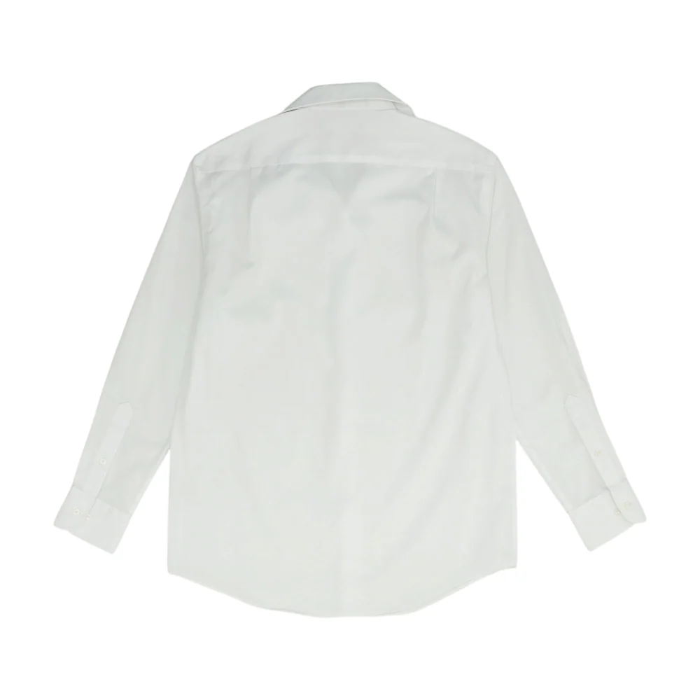 White Solid Long Sleeve Button Down - Image 2