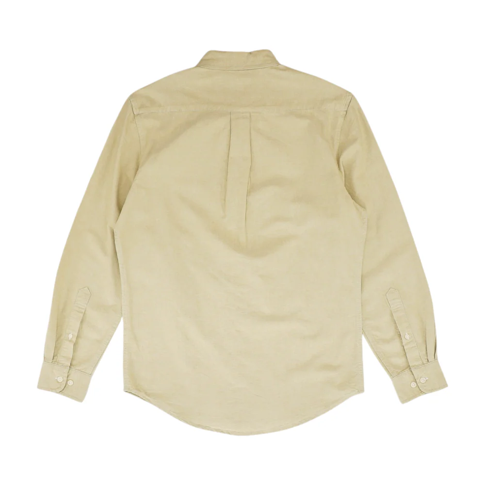 Tan Solid Long Sleeve Button Down - Image 2