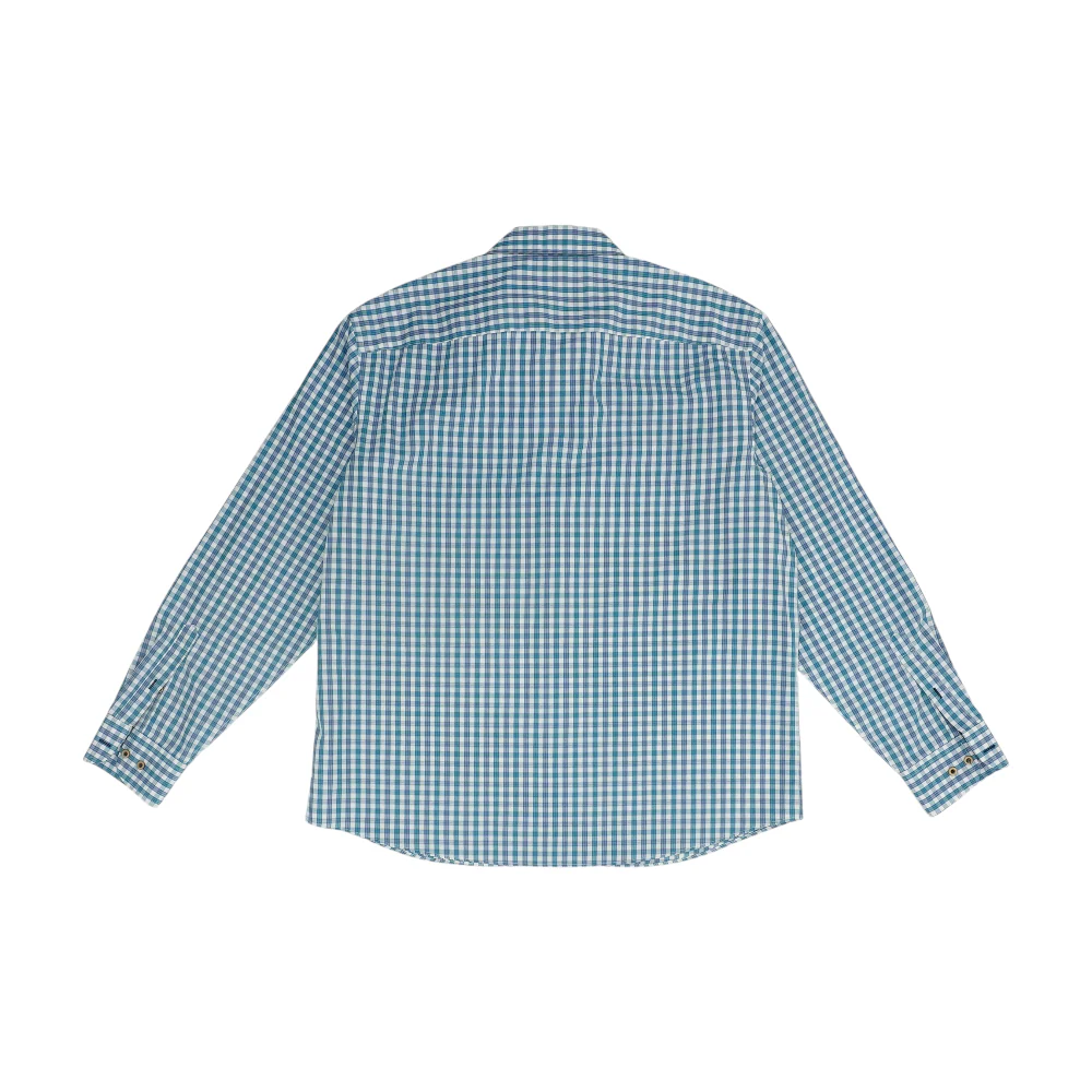 Blue Plaid Long Sleeve Button Down - Image 2