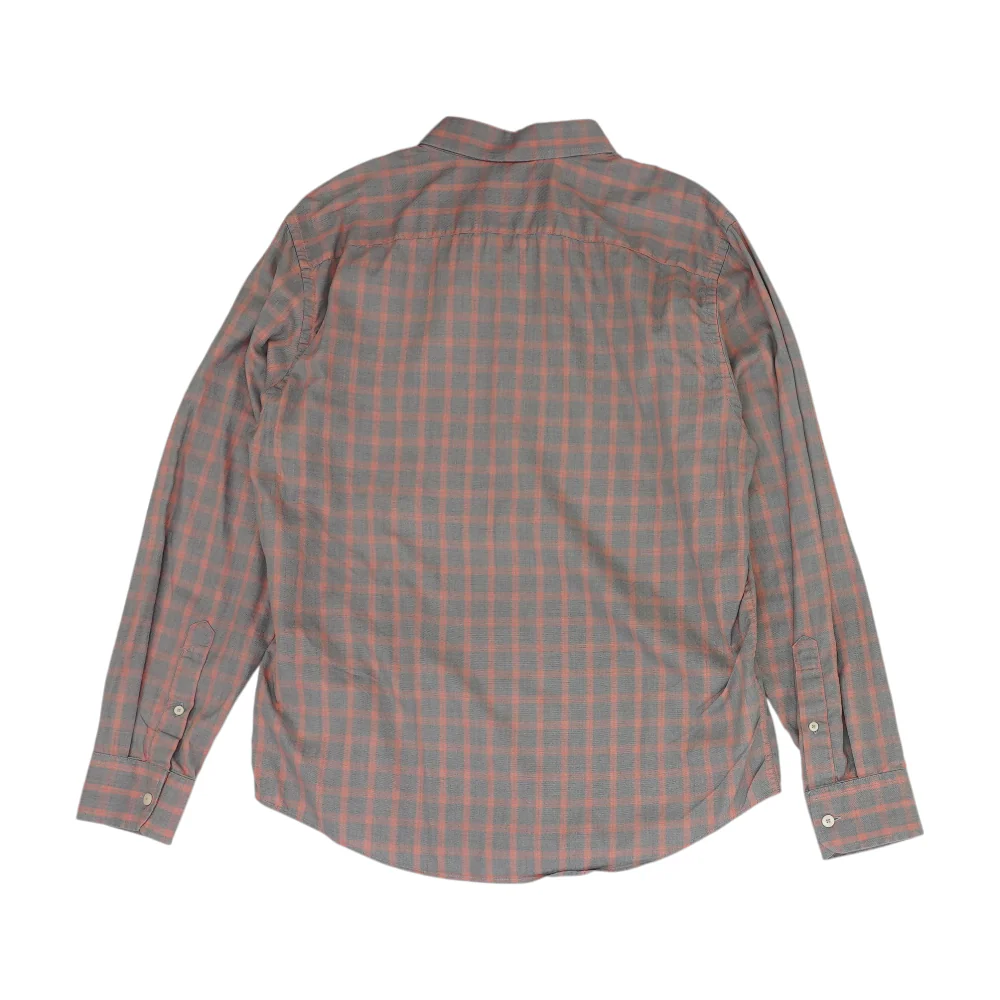Gray Plaid Long Sleeve Button Down - Image 2