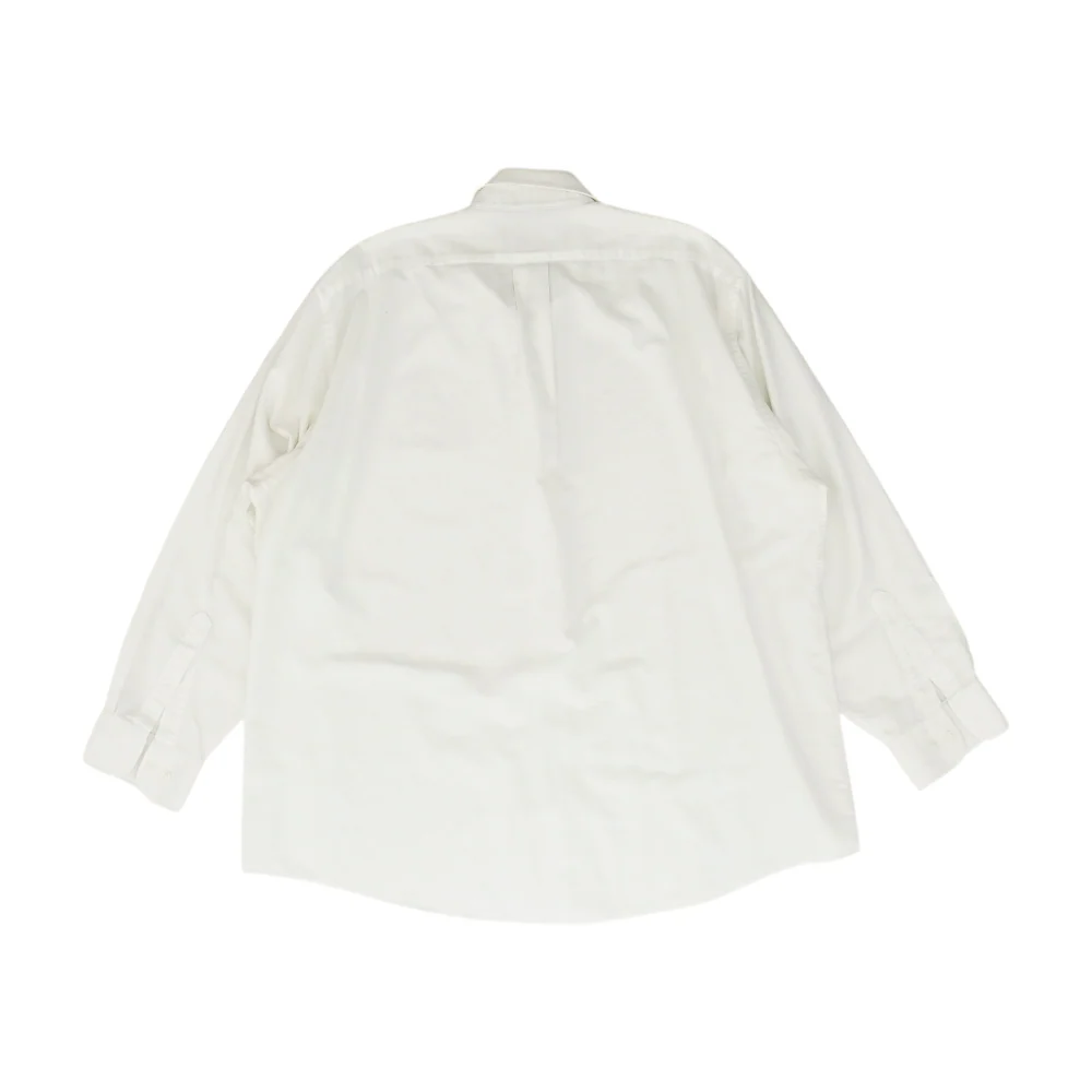 White Solid Long Sleeve Button Down - Image 2