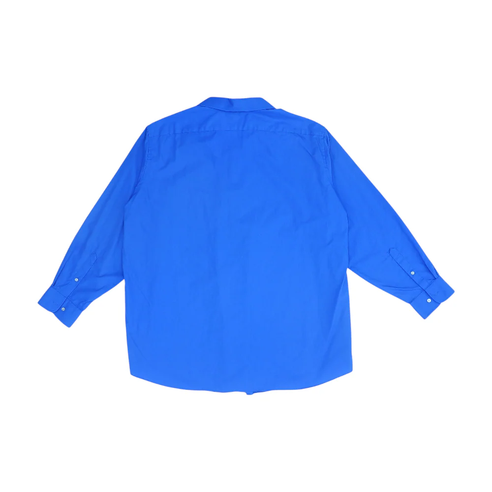Blue Big & Tall Solid Long Sleeve Button Down - Image 2
