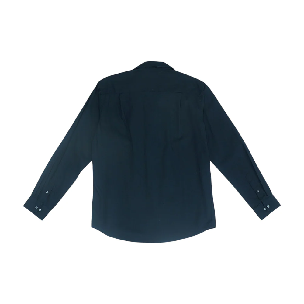 Black Solid Long Sleeve Button Down - Image 2