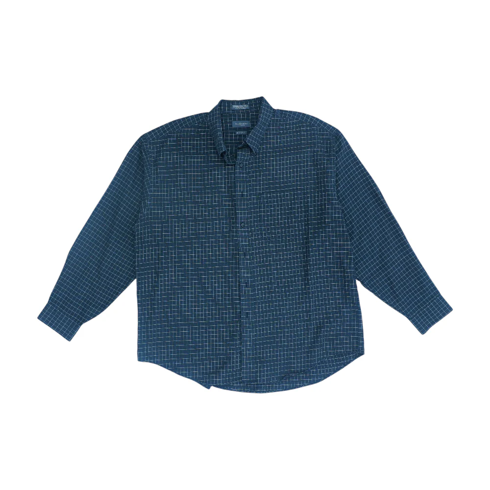 Black Check Long Sleeve Button Down