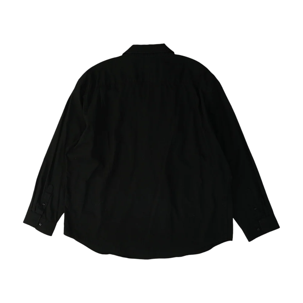 Black Solid Long Sleeve Button Down - Image 2