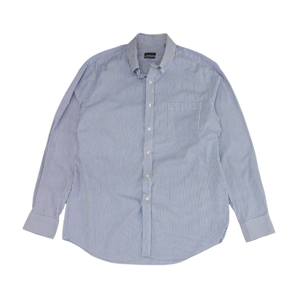Blue Striped Long Sleeve Button Down