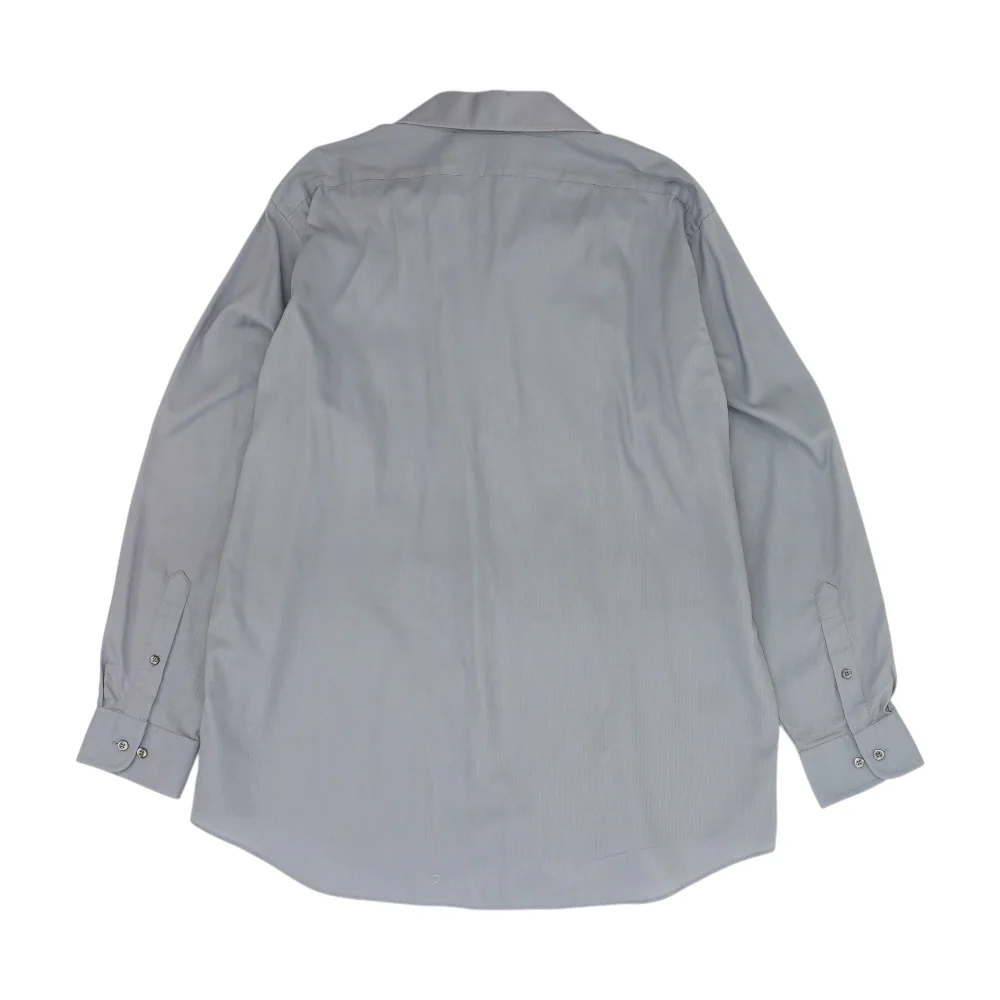 Gray Solid Long Sleeve Button Down - Image 2