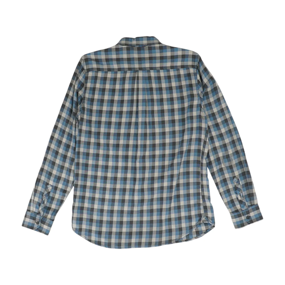 Blue Check Long Sleeve Button Down - Image 2