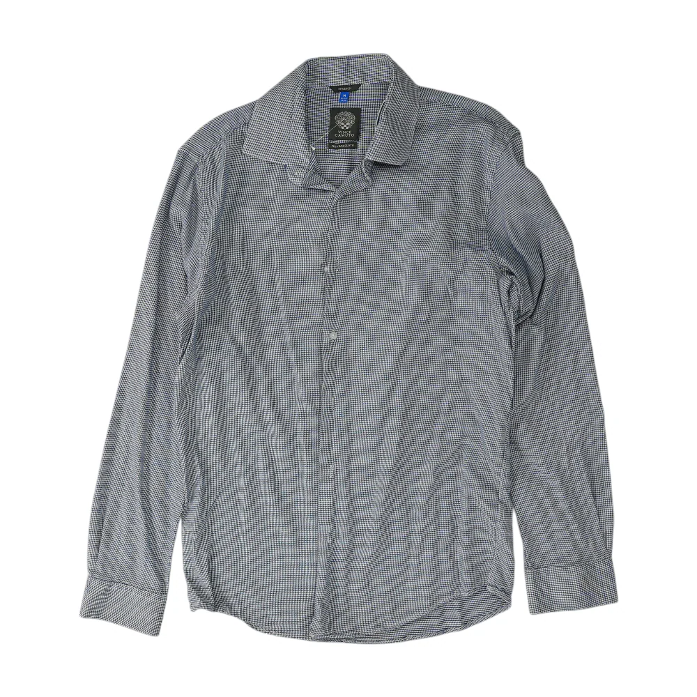Blue Print Long Sleeve Button Down