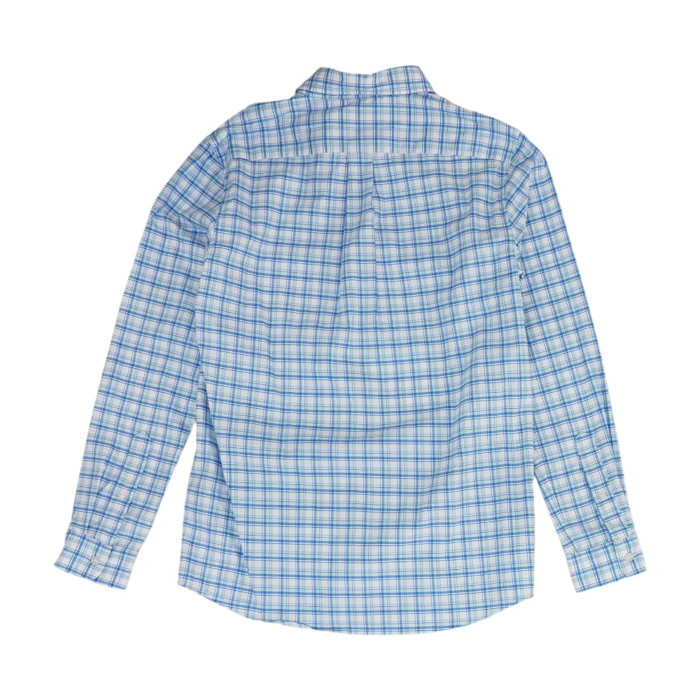 Blue Plaid Long Sleeve Button Down - Image 2