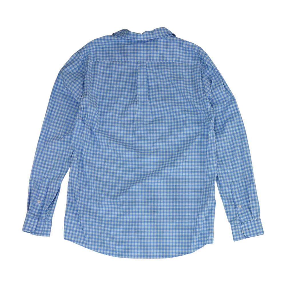 Blue Check Long Sleeve Button Down - Image 2