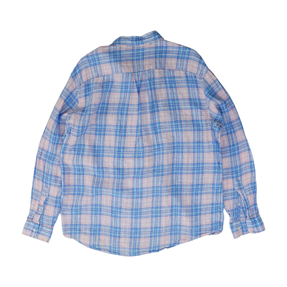 Pink Plaid Long Sleeve Button Down - Image 2