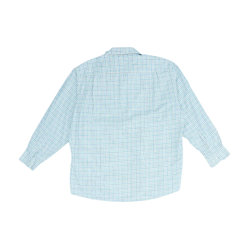 Beige Plaid Long Sleeve Button Down - Image 2