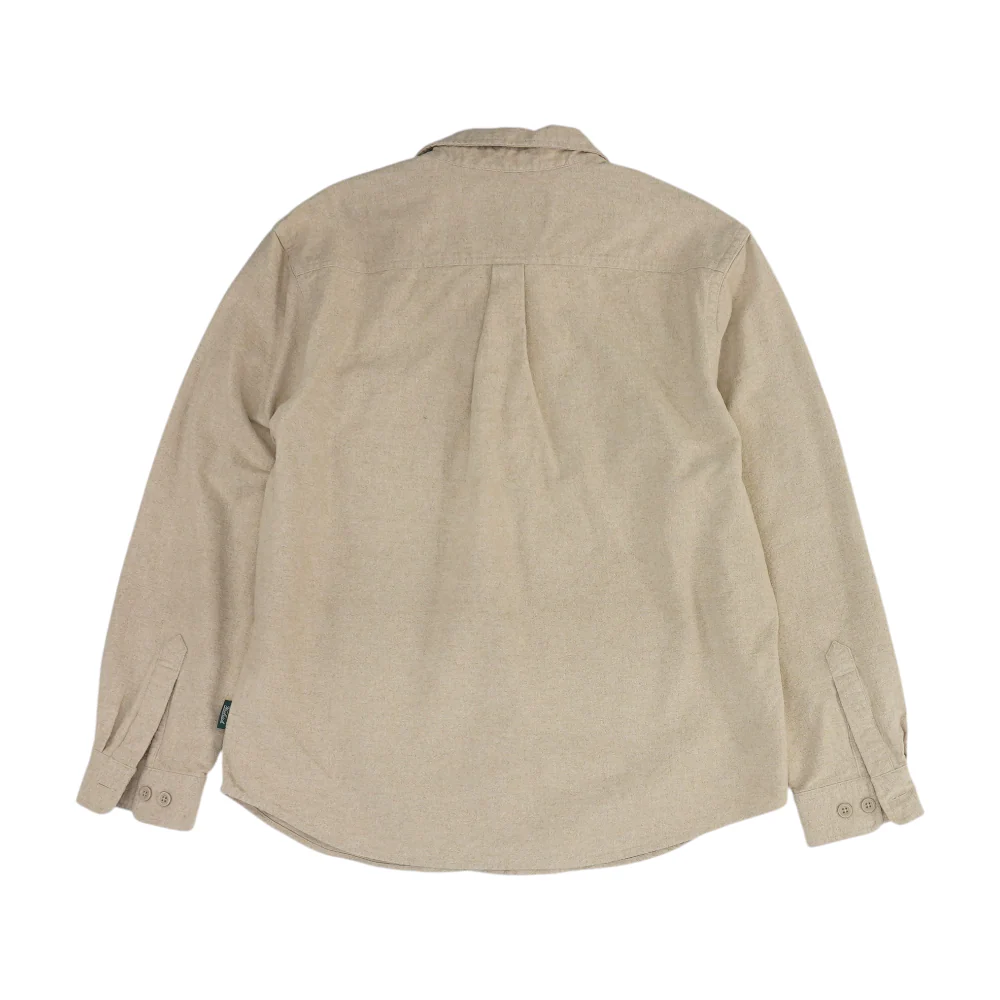 Tan Solid Long Sleeve Button Down - Image 2