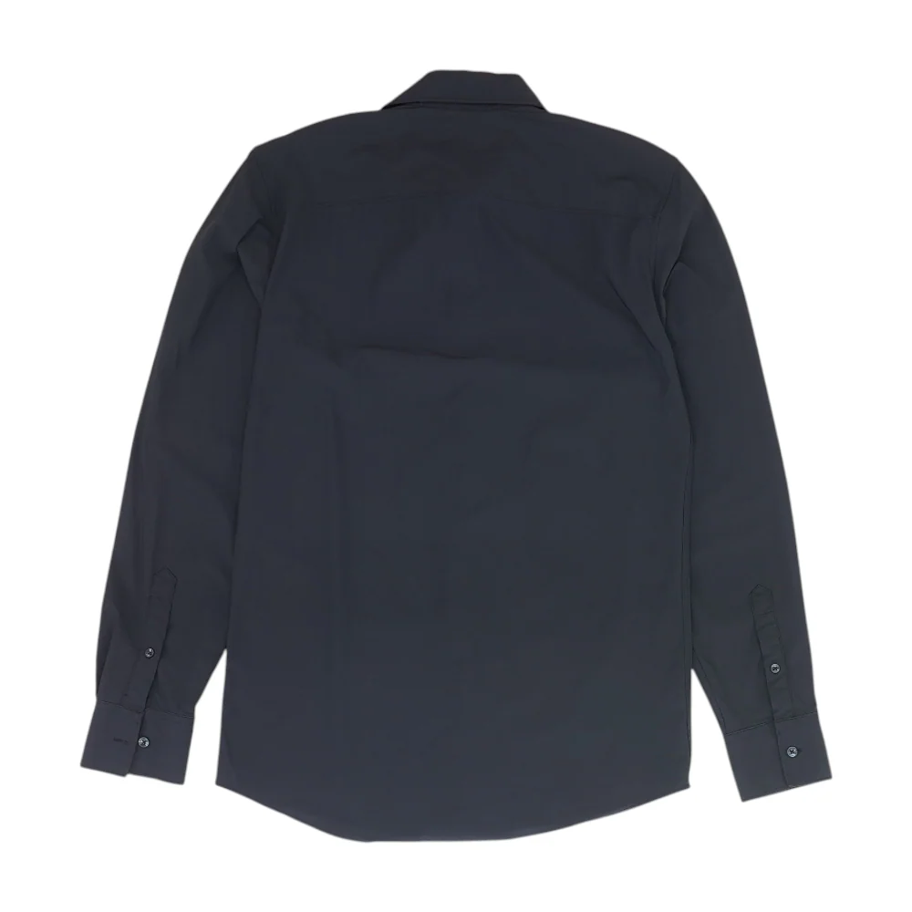 Navy Solid Long Sleeve Button Down - Image 2