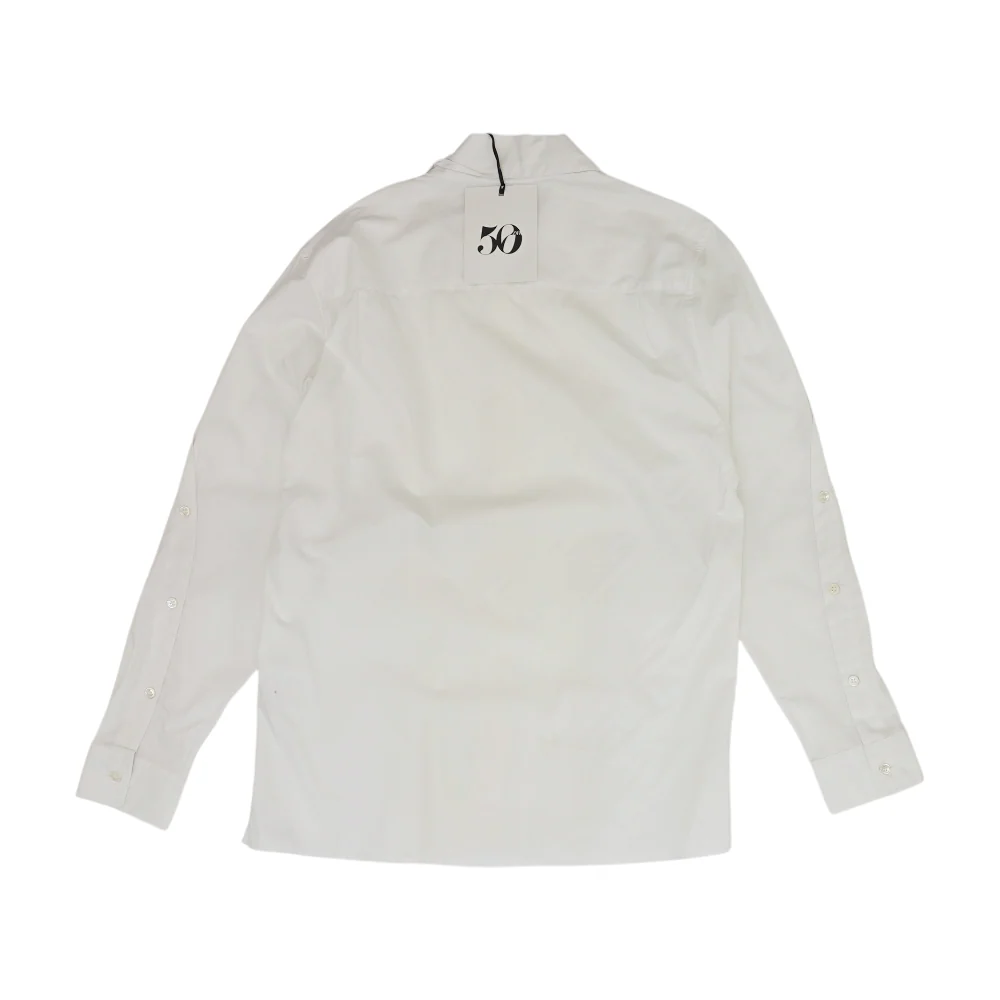 Ivory Solid Long Sleeve Button Down - Image 2