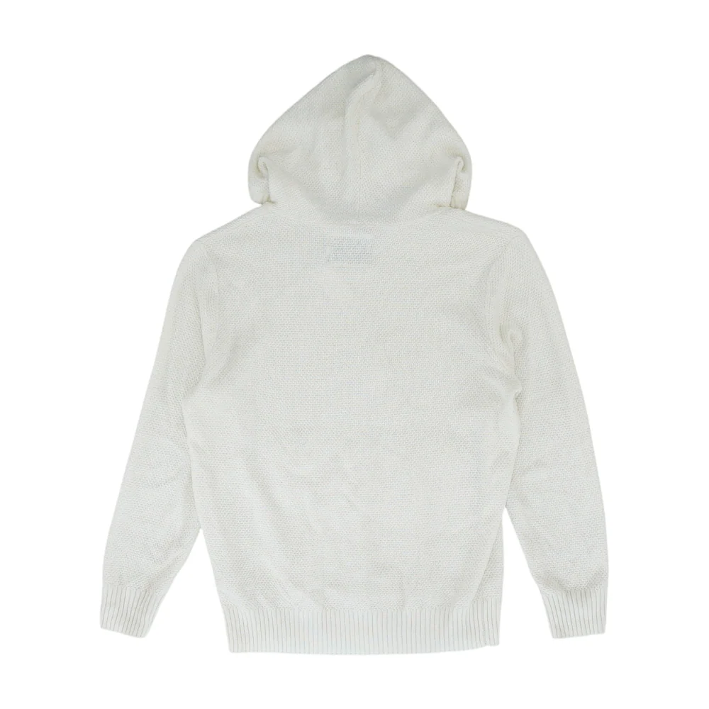 Beige Solid Hoodie Pullover - Image 2