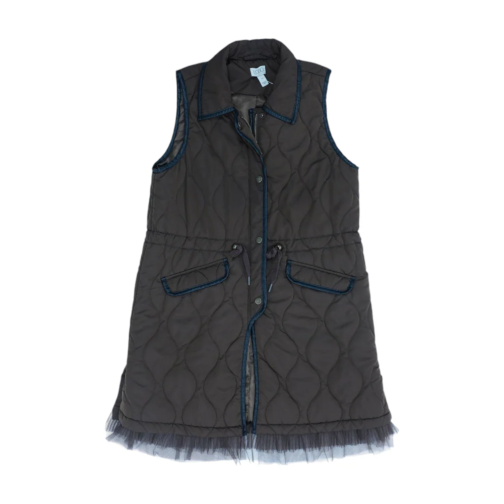 Brown Solid Vest