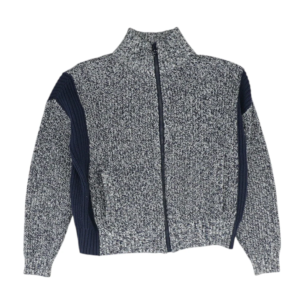Navy Print Jacket