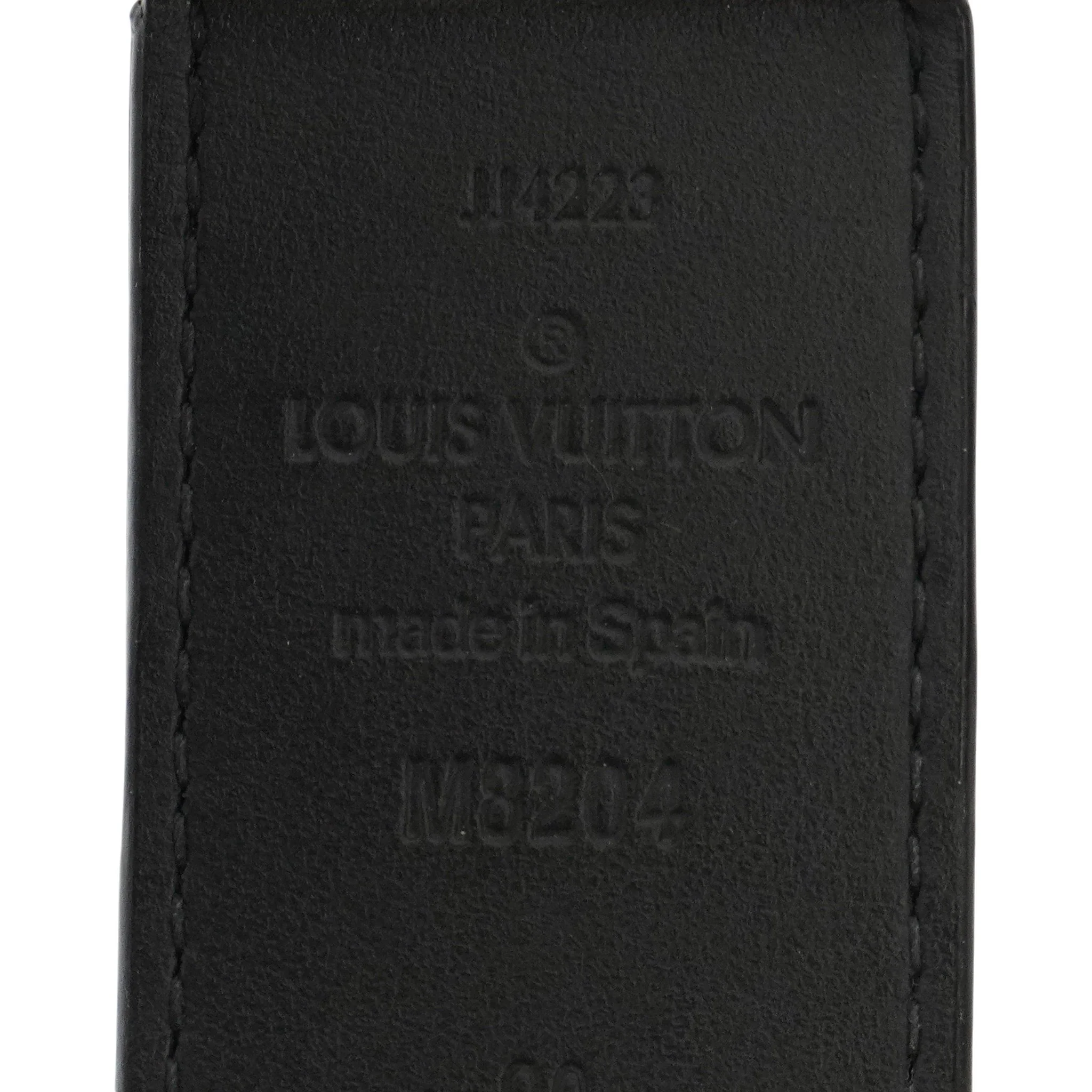 Black Slender 35mm Reversible Belt in Damier Infini Leather - Image 2