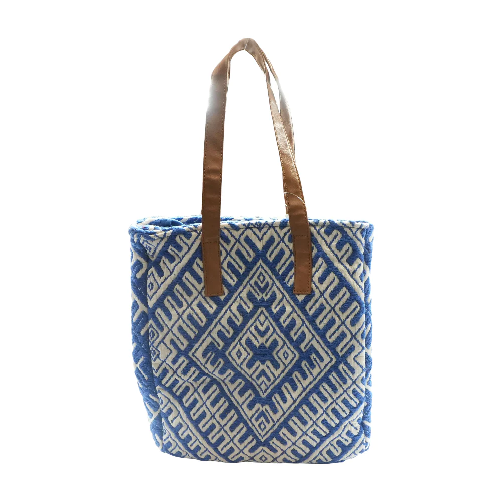 Stitched Geometric Tote