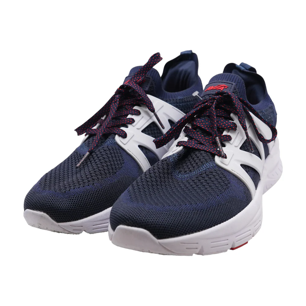 Navy Low-Top Athletic Shoes