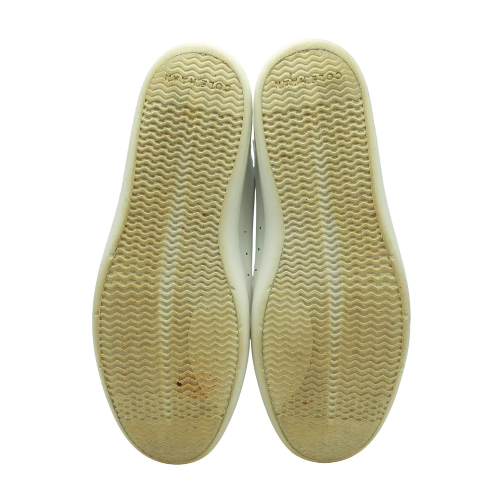 White Low-Top Athletic Shoes - Image 3